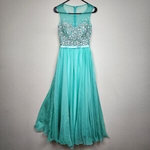 NWT Cinderella Embellished Maxi Gown Dress